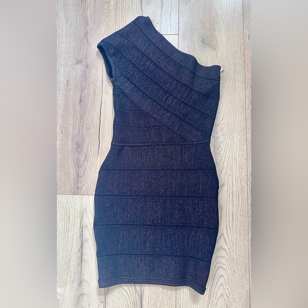 Marciano Guess One Shoulder shimmer Dress